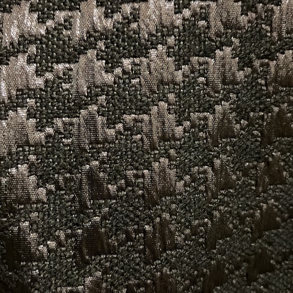 Tory Burch Fletcher Dress Black Houndstooth Metallic Blend Pockets Sz 0 - Picture 3 of 6